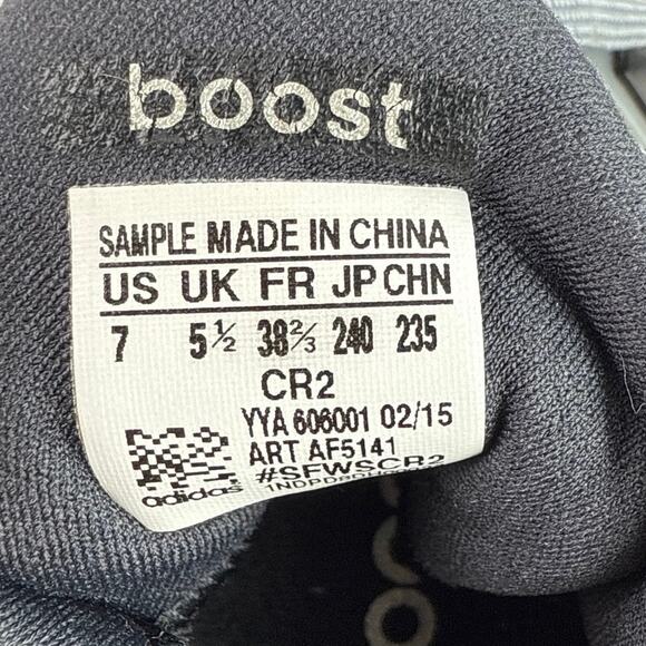 Adidas Ultra Boost Womens Black Mesh Lace Up Low Top Running Sneakers Shoes Sz 7 - Picture 8 of 9